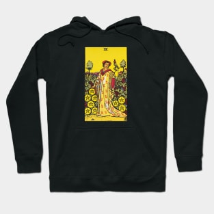 Nine of pentacles tarot card Hoodie